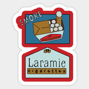 Laramie Cigarettes Ad Sticker